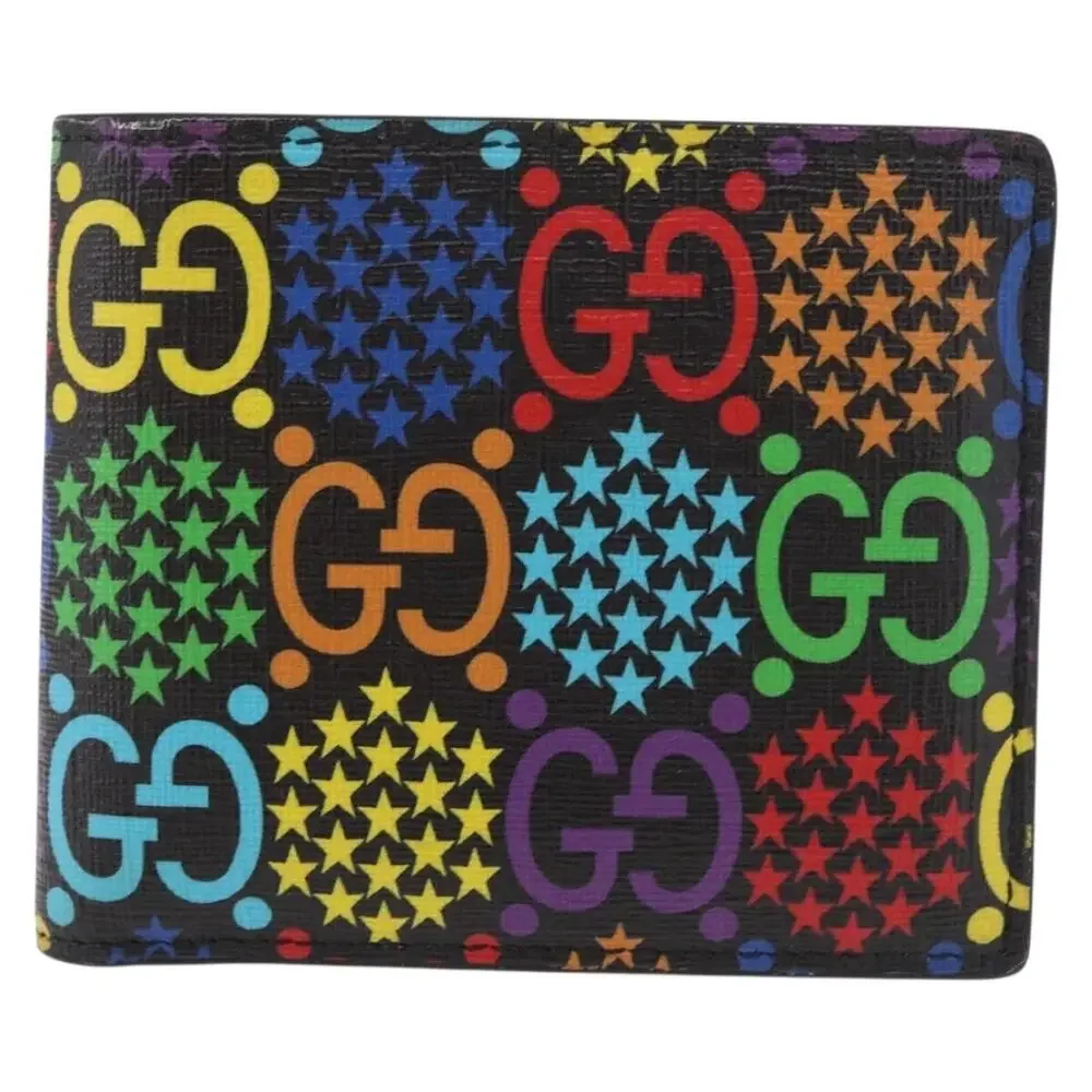 Gucci GG Supreme Monogram Psychedelic Men's Bi-Fold Wallet